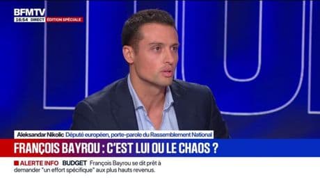 Vote de confiance du 8 juin: "Il faut changer de politique sur beaucoup de sujets", estime Aleksandar Nikolic, porte-parole du RN