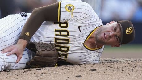 Padres All-Star Jason Adam carted off field with season-ending injury in crushing scene