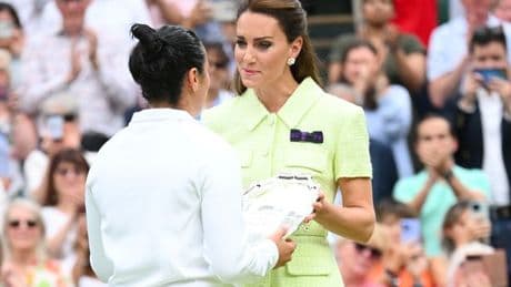 Kate Middleton broke royal protocol at Wimbledon in tearful moment on court