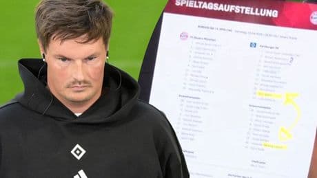 „Fehler bei der Eingabe ...“ - HSV-Trainer gibt Aufstellungs-Panne zu!