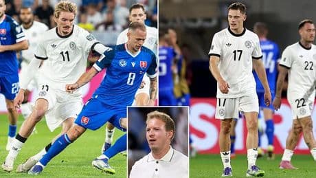 Germany boss threatens to DROP flops including Florian Wirtz after disaster start to World Cup qualifying - as press blast 'historic embarrassment' against Slovakia