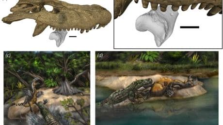 Lethal 15-FOOT prehistoric croc ‘chomped’ gigantic ‘terror bird’ taller than a human in shock attack 12million years ago