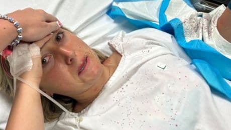 'I thought I was going to die': Londoner's shark attack terror as she flies home from Caribbean holiday for emergency surgery