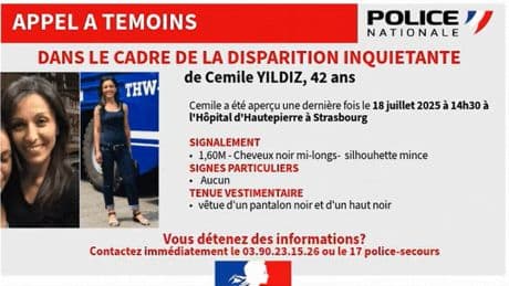 Un appel à témoins lancé après la disparition inquiétante d'une femme à Strasbourg