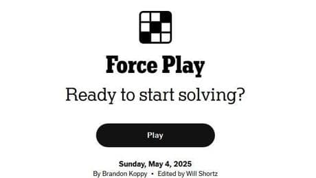 NYT Crossword Puzzle Clues And Answers For Sunday, May 4