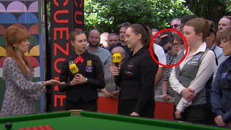 Scary moment snooker fan collapses live on BBC during World Championship coverage