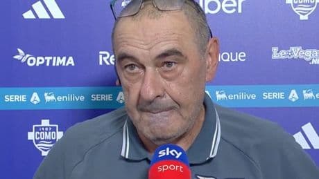 <p>Sarri sconsolato dopo il ko Lazio: &quot;Differenza tecnica evidente. Se la realt&agrave; &egrave; questa...&quot;</p>