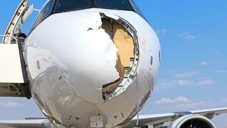 El choque con un ave rapaz desata el miedo a bordo de un avión en pleno despegue en Barajas