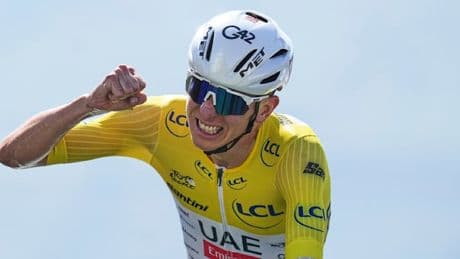 Nur Bjarne Riis war hinauf nach Hautacam jemals schneller als Tour-Dominator Pogacar