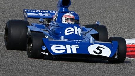Sir Jackie Stewart, 85, drives F1 car at Bahrain GP with Michael Schumacher signed helmet
