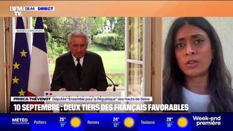 Motion de censure: "J'appelle le RN à travailler avant de menacer", fustige Prisca Thévenot, députée (Ensemble pour la République) des Hauts-de-Seine