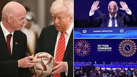 Gianni Infantino sparks fury among FIFA members as they WALK OUT of key meeting after he turned up three hours late following visit with Donald Trump