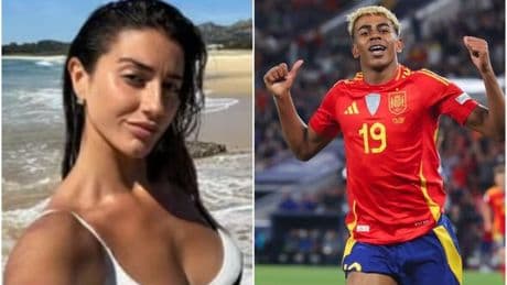 Gorgeous influencer, 30, sent vile threats for 'holidaying with 17-year-old Lamine Yamal'