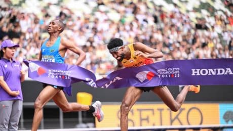 Marathon settled by historic photo finish at World Athletics Championships