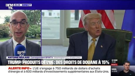 Accord UE-États-Unis: l'Union européenne s'est engagée à investir 600 milliards de dollars supplémentaires aux États-Unis, selon Donald Trump