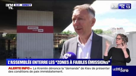 Abandon des ZFE: "C'est un vote irresponsable de la part de l'Assemblée", déclare président "Les Écologistes" de la métropole de Lyon