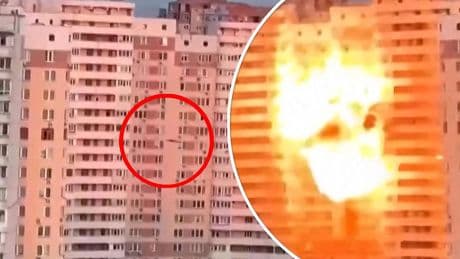 Enorme explosie in appartementencomplex na Russische drone-aanval