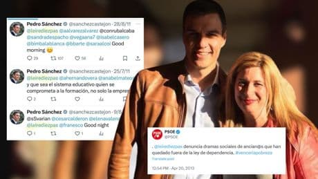Pedro Sánchez mantuvo relación por Twitter desde 2011 con la líder de la cloaca del PSOE, Leire Díez