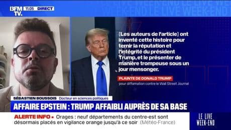 Affaire Epstein: "Donald Trump est toujours dans l'excès et dans l'exagération, mais c'est sa manière de riposter", analyse Sébastien Boussois