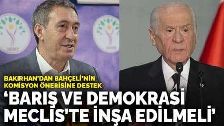 DEM Parti’den Bahçeli’nin komisyon önerisine destek: Barış ve demokrasi Meclis’te inşa edilmeli