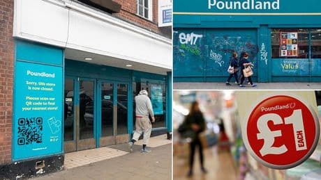 Poundland to shut another 12 stores across the UK today - is it vanishing from YOUR high street?