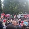 Thousands of locals swarm streets of Waterlooville in protest after 'Home Office secretly plotted to move asylum seekers into £250,000 flats'