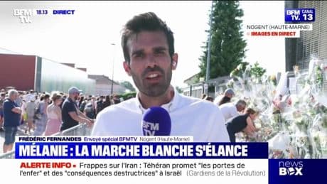 Surveillante tuée à Nogent: la marche blanche en hommage à Mélanie débute, devant le collège où a eu lieu le drame