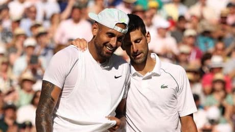 Kyrgios pone fecha límite a la carrera de Djokovic: "Si fuera yo fuera su esposa, me enfadaría muchísimo"