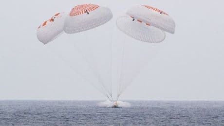 Après cinq mois dans l'ISS, quatre astronautes sont de retour sur Terre