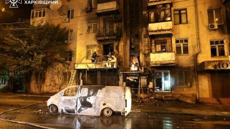 Russian drone attack wounds 47 in Ukraine’s second city, Kharkiv