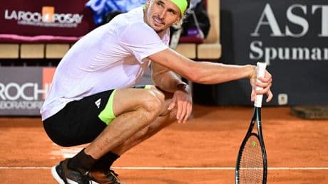 Aus beim Tennisturnier in Rom: Zverev, wie er sich das Leben selbst schwer macht