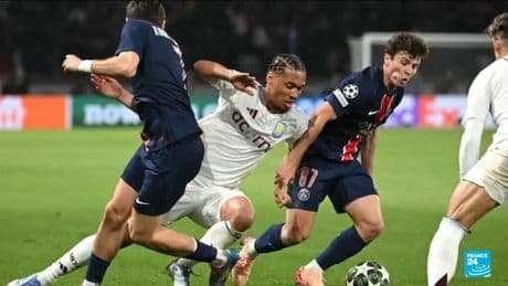 Host Aston Villa faces PSG for quarter-finals