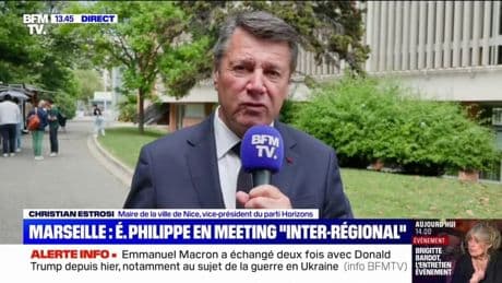 Meeting à Marseille: "Edouard Philippe laboure le terrain", soutient Christian Estrosi, vice-président du parti Horizons
