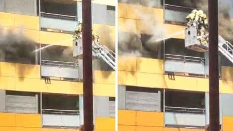 Alarma en Barakaldo por un incendio en el interior de una vivienda