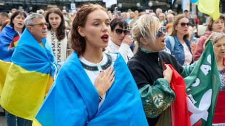Unabhängigkeitstag der Ukraine: Demos zum ukrainischen Unabhängigkeitstag im Norden