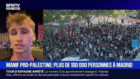 Manif pro-Palestine : plus de 100 000 personnes à Madrid - 14/09