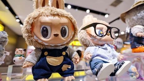 Freaky 4ft Labubu doll sells for more than £110,000 at auction as viral craze continues