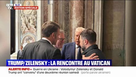 Guerre en Ukraine: Volodymyr Zelensky évoque une "bonne rencontre" après son échange avec Donald Trump au Vatican