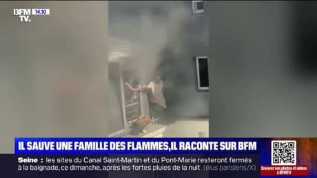 Paris: Fousseynou Cissé a sauvé une famille d'un incendie dans le 18ème arrondissement ce vendredi, il témoigne sur BFMTV