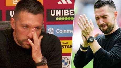 Emotionele Farioli tijdens persconferentie: 'Dan blijf ik bij Ajax'