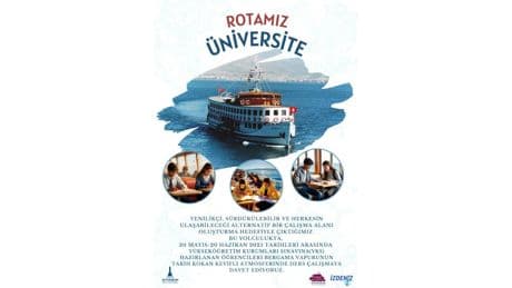 Bergama Vapuru rotasını gençler için çevirdi