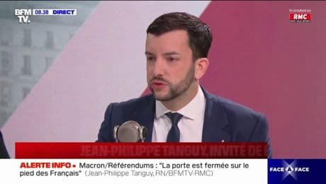 Pour Jean-Philippe Tanguy (RN), Emmanuel Macron "raconte absolument n'importe quoi sur l'état des finances publiques"