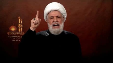 Krieg in Nahost: Hizbullah-Chef droht mit neuem Bürgerkrieg