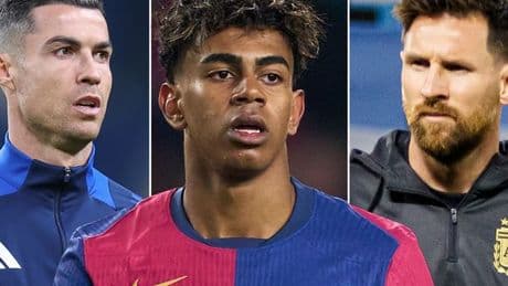 Lamine Yamal compared to Lionel Messi and Cristiano Ronaldo at 17 - with a clear winner