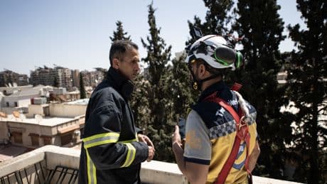 To rebuild from war, Syrian firefighters work to rebuild trust -- in each other