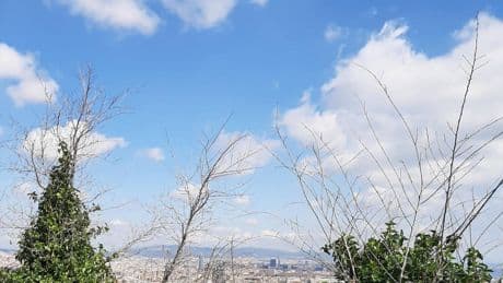 El descuidado mirador de Montjuïc