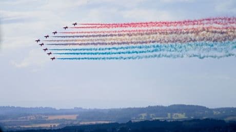 Red Arrows fly past: Where and when to see the VJ Day display today