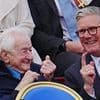 D-Day hero, 99, who ferried Allied troops onto beaches of Normandy as a teenager laughs with Keir Starmer during VE Day procession - ahead of tea with the King at Buckingham Palace