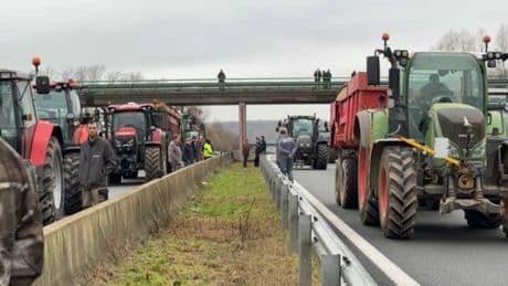 Manifestation des agriculteurs: quatre portions de route bloquées dans le Nord dès ce lundi