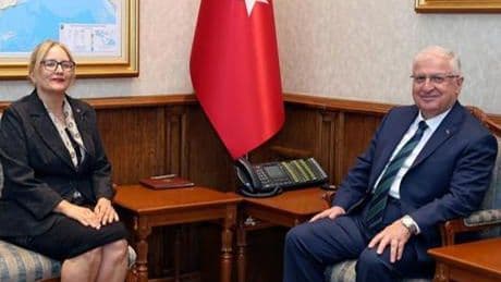 Bakan Güler, Lahey Büyükelçisi Yazgan'ı kabul etti
